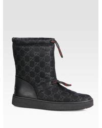 gucci velvet snow boot|gucci heeled boots.